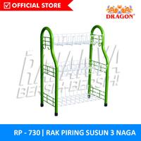 Gambar Rak Piring 3 Susun NAGAMAS DRAGON Rak Piring Pipa Besi Serbaguna Anti Karat - 3 SUSUN dari KENZO HOUSEWARE undefined 2 Tokopedia