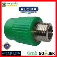 Gambar SOK DRAT LUAR PPR RUCIKA 1/2" inch GREEN Male Thread Joint SDL 20 mm dari Crystal Supplier undefined 1 Tokopedia
