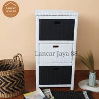 Gambar Lemari Laci Rotan Sintetis 3 Susun - MODEL 26 dari lancar jaya rotan 88 undefined 5 Tokopedia