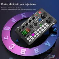 Gambar F998 SoundCard Sound Card Microphone Audio Broadcast Interface Mixer dari GROSIR ANDIKA STORE undefined 5 Tokopedia
