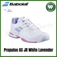 Gambar Sepatu Babolat Propulse AC Junior White Lavender / Babolat Propulse Jr - 38.5 dari Wimbledonsports undefined 1 Tokopedia