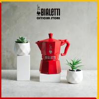 Gambar Bialetti - Mokapot Moka Exclusive Red - 3 Cups Alat Seduh Kopi Manual dari Bialetti Official Store undefined 1 Tokopedia