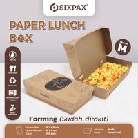 Gambar Paper Lunch Box [Forming] Motif Floral Kraft 295gr Laminasi 1PE Size M dari Kemasanfnb undefined 1 Tokopedia