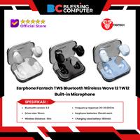 Gambar Fantech Wave 12 TW12 TWS Bluetooth Wireless Built-in Microphone - Biru dari Blessing Computer Bali undefined 1 Tokopedia
