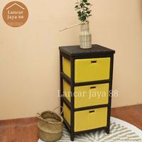 Gambar Lemari Laci Rotan Sintetis 3 Susun - MODEL 26 dari lancar jaya rotan 88 undefined 4 Tokopedia