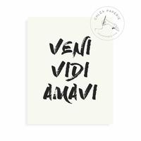 Gambar Art Print / Veni Vidi Amavi / Hiasan Pajangan Dinding / Wall Art dari Chlea Paperie undefined 1 Tokopedia