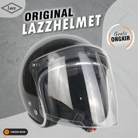 Gambar helm classic retro bogo motor pria wanita original fullset kaca (KACA) - cream, XL dari lazzhelmet undefined 1 Tokopedia