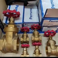 Gambar Gate valve kuningan drat 4" inch / gate valve perruno dari Maju Jaya Packing undefined 1 Tokopedia