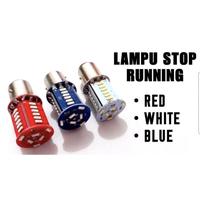 Gambar LAMPU LED STOP REM 30 MATA STROBO BAYONET KEDIP FLASH DC 12V RUNNING - Putih dari Lestari Motor 2 undefined 4 Tokopedia