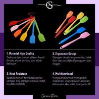 Gambar SPATULA SODET SILIKON MASAK MULTIFUNGSI TAHAN PANAS / PENGADUK ADONAN - SMALL, Merah Muda dari GIRURUSTORE undefined 3 Tokopedia