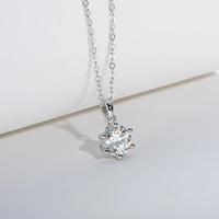 Gambar Moissanite :1ct D Color Pendant 925 Sterling Silver Necklace For Women dari Oriental & Co Jewelry undefined 4 Tokopedia