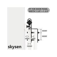 Gambar Diskon Skysen Heavy Duty Sliding Barn Door Hardware Single Track By dari Nayyara Market undefined 5 Tokopedia