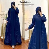 Gambar Viorela Dress Gamis Wanita Muslim Mix Brukat Premium - grey dari Fashion Muslim Jepara undefined 5 Tokopedia