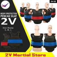 Gambar body Protector Pencak Silat IPSI sepasang - Merah, M dari 2V Martial Store undefined 1 Tokopedia