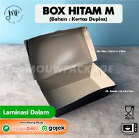 Gambar LUCHBOX CETAK HITAM / BOX MAKANAN CUSTOM / BOX NASI AYAM LALAPAN - 1 sisi dari mouwpackage undefined 5 Tokopedia