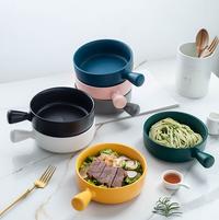 Gambar Mangkok Steam Boat Baked Rice Bowl with Handle Mangkok Hot Pot - Merah Muda dari Come and Buy Jkt undefined 5 Tokopedia