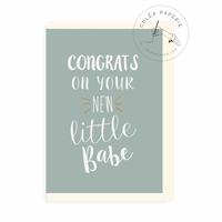 Gambar Greeting Card / Baby / New Little Babe / Kartu Ucapan / Kartu Bayi dari Chlea Paperie undefined 1 Tokopedia