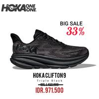 Gambar HOKA ONE ONE CLIFTON 9 TRIPLE BLACK MEN'S 100% ORIGINAL - 40 dari HOKA ONE ONE STORE 20 undefined 1 Tokopedia