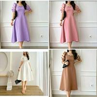 Gambar dress wanita/dress natal/dress pesta/baju kantor/baju pesta/dress midi dari Lasamba shop undefined 5 Tokopedia