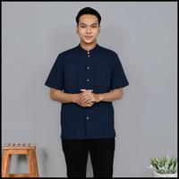 Gambar Kemeja Koko Tencel Navy Elegan Ali Series Original A.Clo Terlaris|Best - M dari jokisonam undefined 5 Tokopedia