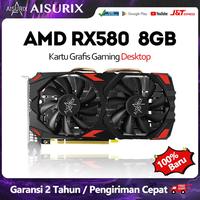 Gambar AISURIX AMD RADEON RX 580 8GB VGA Card ddr5 256Bit 2048SP HDMI New PC - RX580-RED dari AbadiStore02 undefined 1 Tokopedia