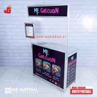 Gambar Booth portable Juragan Gerobak 21 Meja Lipat Jualan - Polosan + Roda, Small 70x40 dari THECOCONUT STORE undefined 4 Tokopedia
