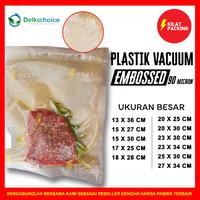 Gambar PLASTIK VACUM VACUUM VAKUM EMBOSSED DELKOCHOICE UKURAN BESAR SATUAN - 15CM X 27CM dari kilat packing undefined 3 Tokopedia