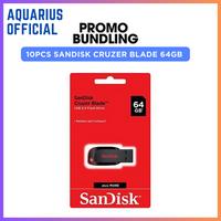 Gambar 10 PCS Sandisk FlashDisk USB 2.0 Cruzer Blade Storage 64GB Original dari Aquarius Ofc undefined 3 Tokopedia