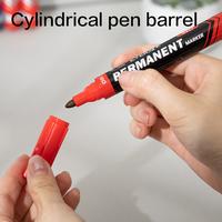 Gambar Deli Permanent Marker / Spidol Permanen Tinta Hitam Isi 1 pcs EU217 - Type 1 - Hitam dari Deli Office Automative undefined 5 Tokopedia