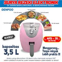 Gambar DENPOO AIR FRYER TEKNOLOGI TERBARU MENGGORENG TANPA MINYAK AFD 35 - Hijau dari Surya Rezeki Semarang undefined 3 Tokopedia