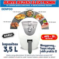 Gambar DENPOO AIR FRYER TEKNOLOGI TERBARU MENGGORENG TANPA MINYAK AFD 35 - Hijau dari Surya Rezeki Semarang undefined 4 Tokopedia