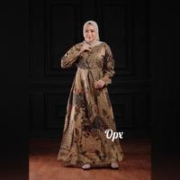 Gambar Gamis Batik Manggar Sekar Cantik Kubis Kupu Padi Dauncod - Gms Kate hijau, Stndar dari nindy41store undefined 3 Tokopedia