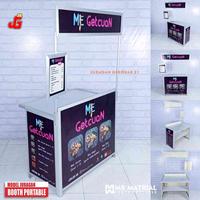 Gambar Booth portable Juragan Gerobak 21 Meja Lipat Jualan - Polosan + Roda, Small 70x40 dari THECOCONUT STORE undefined 1 Tokopedia