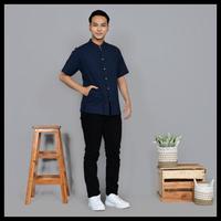Gambar Kemeja Koko Tencel Navy Elegan Ali Series Original A.Clo Terlaris|Best - M dari jokisonam undefined 3 Tokopedia