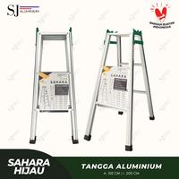 Gambar SAHARA - Tangga Lipat Aluminium Ladder Multifungsi & Jumbo Hijau - 1 Meter / 100 CM dari SJ Aluminium undefined 2 Tokopedia