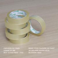 Gambar Isolasi 60 Yard x 24mm Selotip Sanpack Solatip dari blessingtape undefined 1 Tokopedia