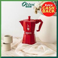Gambar Bialetti - Mokapot Moka Exclusive Red - 6 Cups Alat Seduh Kopi Manual dari Otten Coffee Medan undefined 1 Tokopedia
