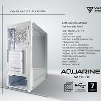 Gambar Casing Gaming VARRO AQUARINE + 3 Fan RGB Side Tempered Glass M-ATX - Hitam dari Ilham Computer Bandung undefined 4 Tokopedia