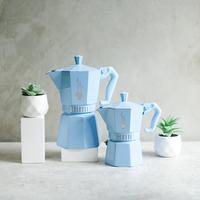 Gambar Bialetti - Mokapot Moka Exclusive Light Blue - 3 Cups Alat Seduh Kopi dari Otten Coffee Medan undefined 3 Tokopedia