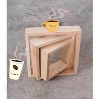 Gambar dekorasi ruangan rak gantung serba guna - hiasan rak kayu -rak dinding - 20cm x 20cm dari inas harun collection undefined 3 Tokopedia