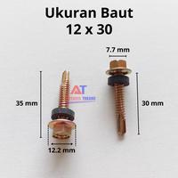 Gambar [500 PCS] Baut Roofing Camel 12x30 Per Kotak Baut Baja Ringan 3cm 12 x 30 mm dari Aksesoris Tukang undefined 3 Tokopedia