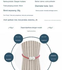 Gambar Pengikat Tirai Hordeng Magnetic Tali Magnet Gorden Curtain Tie Rope - Random dari Zen.Living undefined 2 Tokopedia
