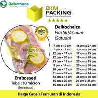 Gambar Plastik Vacuum Bag Emboss DELKOCHOICE Embossed Bintik Sealer Makanan - 13cm x 18cm dari dkm packing undefined 1 Tokopedia
