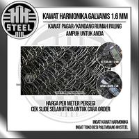 Gambar KAWAT HARMONIKA GALVANIS TEBAL 1,6 MM LUBANG 3 CM HARGA  METER PERSEGI dari Toko Besi Palembang HH STEEL undefined 1 Tokopedia