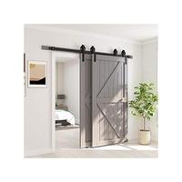 Gambar Hotsale Skysen 6Ft Heavy Duty Sliding Barn Door Hardware Single Trac dari Shamora Mall undefined 3 Tokopedia