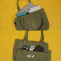 Gambar Tote Bag | Tukang Sambat Series | Males Kerjo - Hitam dari Sumber Sambat undefined 3 Tokopedia
