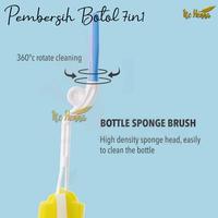 Gambar Sikat Pembersih Botol Susu Bayi 7 in 1 / Baby Bottle Cleaning Set - Blue dari Itc Henna undefined 5 Tokopedia