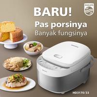 Gambar Rice Cooker Philips 1 Liter HD 3170/33 Stainless Digital 8 Menu dari muliastore888 undefined 3 Tokopedia