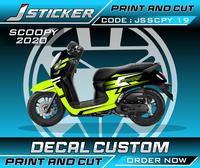 Gambar DECAL PRINTING MOTOR SCOOPY 125 FULL BODY - TOSCA, GLOSSY dari J decal undefined 5 Tokopedia