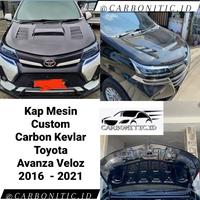 Gambar Kap Mesin Custom Toyota Veloz & Xenia 2016 - 2021 Carbon Kevlar Asli dari Carbonitic id undefined 1 Tokopedia